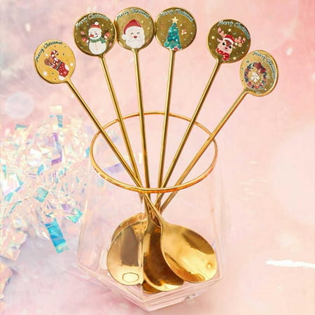 6PCS Christmas Stainless Steel Spoon Home Christmas Decorations Christmas Pattern Decorative Spoon Fruit Fork Coffee Dessert Spoon
6PCS Christmas Stainless Steel Spoon Home Christmas Decorations Christmas Pattern Decorative Spoon Fruit Fork Coffee Dessert Spoon