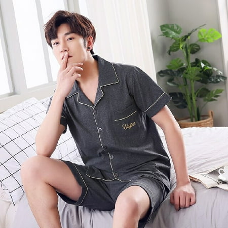 DanceeMangoo Men Pyjamas Set 3XL 4XL 5XL Short Sleeve Casual Home Wear Spring Summer Button Cotton Father Pajama Sets Leisure Sleepwear Set
DanceeMangoo Men Pyjamas Set 3XL 4XL 5XL Short Sleeve Casual Home Wear Spring Summer Button Cotton Father Pajama Sets Leisure Sleepwear Set