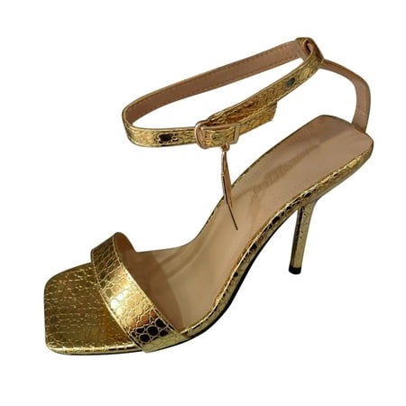PMUYBHF Female Womens Sandals with Arch Support Dressy Ladies Fashion Solid Color Leather Square Open Toe Buckle Thin High Heeled Sandals 39 Gold
PMUYBHF Female Womens Sandals with Arch Support Dressy Ladies Fashion Solid Color Leather Square Open Toe Buckle Thin High Heeled Sandals 39 Gold