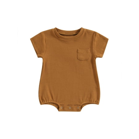 Infant Baby Boys Summer Jumpsuit Casual Solid Color Loose Short Sleeve Romper with Breast Pocket
Infant Baby Boys Summer Jumpsuit Casual Solid Color Loose Short Sleeve Romper with Breast Pocket