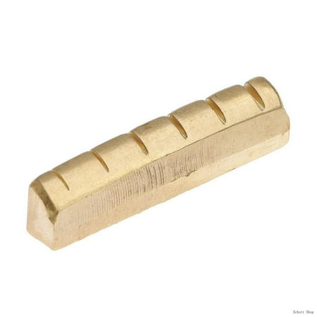 43X6mm stic Folk Guitar Brid t Slotted Brass For String Instruments