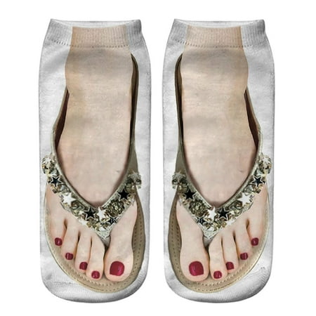 〖Yilirongyumm〗 Socks 3D Pattern Sandals Print Socks Running Socks Women Personality Low Ankle
〖Yilirongyumm〗 Socks 3D Pattern Sandals Print Socks Running Socks Women Personality Low Ankle