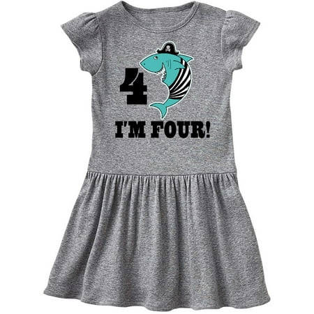 Inktastic 4th Birthday Shark Party 4 Year Old Pirate Gift Toddler Girl Dress
Inktastic 4th Birthday Shark Party 4 Year Old Pirate Gift Toddler Girl Dress