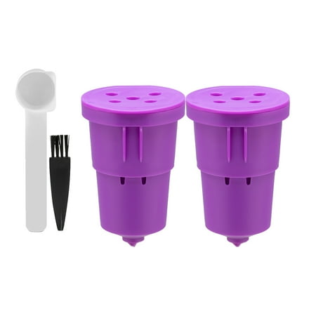 2 Pcs Refillable Coffee Filter Cup Reusable Coffee Pod Filled Capsule Compatible with 1.0 K Cup Coffee Makers B 
2 Pcs Refillable Coffee Filter Cup Reusable Coffee Pod Filled Capsule Compatible with 1.0 K Cup Coffee Makers B