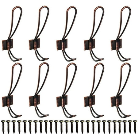 Rustic Farmhouse Entryway Hooks 12 Pack Decorative Vintage Hangers Wall Mounted Hard Antique Industrial Heavy Duty Hook Set Double Farmhouse Utility Hook Set Best for Clothes Hanger (Red Copper)
Rustic Farmhouse Entryway Hooks 12 Pack Decorative Vintage Hangers Wall Mounted Hard Antique Industrial Heavy Duty Hook Set Double Farmhouse Utility Hook Set Best for Clothes Hanger (Red Copper)