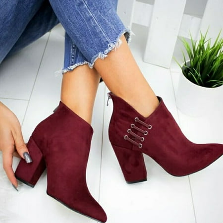 VeliToy Womens Mid Heel Ankle Boots Ladies Casual Zip Up Thick Heel Pointed Toe Booties(Wine Red 41)
VeliToy Womens Mid Heel Ankle Boots Ladies Casual Zip Up Thick Heel Pointed Toe Booties(Wine Red 41)
