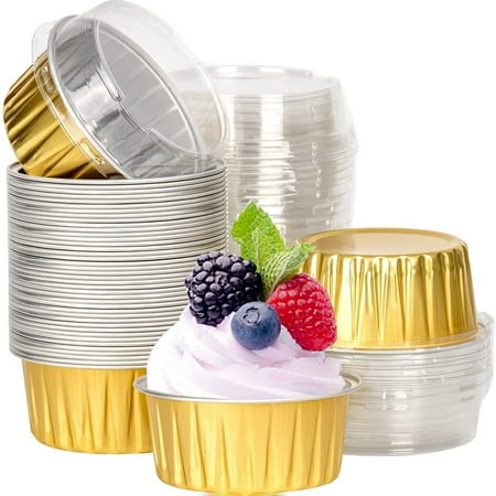 Synpinya Aluminum Foil Baking Cups Aluminum Foil Cupcake Liners Cups with Lids Foil Baking Cake Cups Aluminum Muffin Cups
Synpinya Aluminum Foil Baking Cups Aluminum Foil Cupcake Liners Cups with Lids Foil Baking Cake Cups Aluminum Muffin Cups