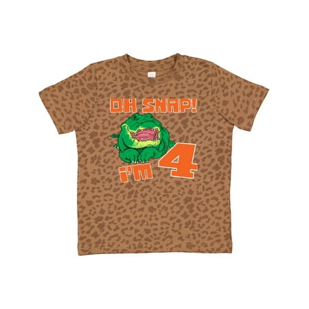 Inktastic Oh Snap! I m 4 Cute Green Alligator Gift Toddler Boy or Toddler Girl T-Shirt
Inktastic Oh Snap! I m 4 Cute Green Alligator Gift Toddler Boy or Toddler Girl T-Shirt