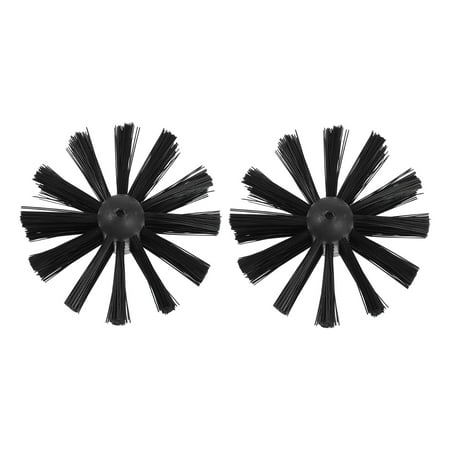 Frcolor 2pcs Chimney Brush Head Duct Brush Replacement Dryer Vent Brush Without Rod