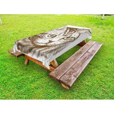 Cat Outdoor Tablecloth Portrait of a Kitty Domestic Animal Hipster Best Company Fluffy Pet Graphic Art Decorative Washable Fabric Picnic Tablecloth 58 X 120 Inches Chocolate White by Ambesonne
Cat Outdoor Tablecloth Portrait of a Kitty Domestic Animal Hipster Best Company Fluffy Pet Graphic Art Decorative Washable Fabric Picnic Tablecloth 58 X 120 Inches Chocolate White by Ambesonne