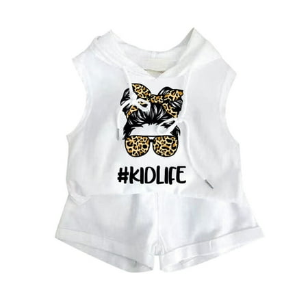 Toddler Graduation Dress Baby Romper Girl Sleeveless Hooded Top and Shorts Two Piece Set Summer Sweatsuits Casual Sports Suit
Toddler Graduation Dress Baby Romper Girl Sleeveless Hooded Top and Shorts Two Piece Set Summer Sweatsuits Casual Sports Suit