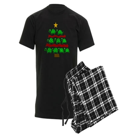 CafePress - Fun Turtle Christmas Tree Art - Men s Dark Pajamas
