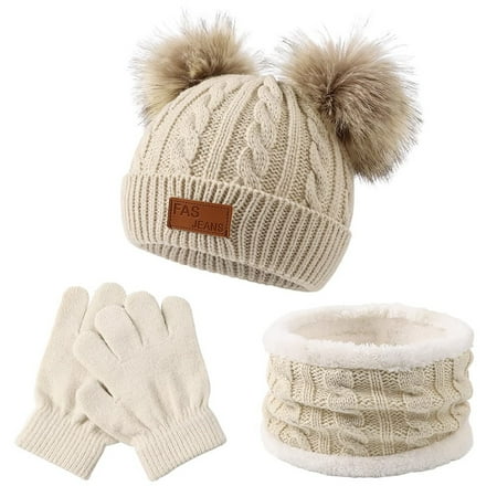 Husfou Kids Winter Beanie Hat Scarf Gloves Set Knit Warm Toddler Winter Cap Gloves Neck Warmer for Boys Girls 1-8 Year
Husfou Kids Winter Beanie Hat Scarf Gloves Set Knit Warm Toddler Winter Cap Gloves Neck Warmer for Boys Girls 1-8 Year