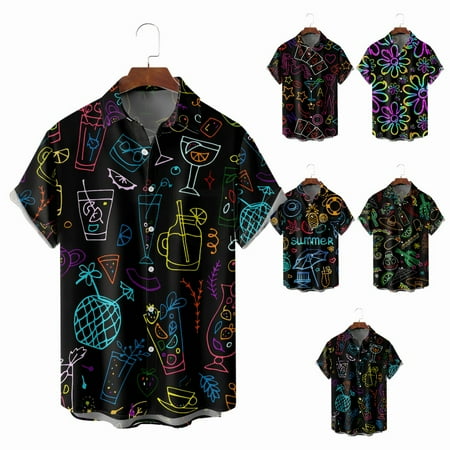 Toddler Boys Button Down Short Sleeve Hawaii Shirts Lapel Print Classic Clothing Apparel For Men
Toddler Boys Button Down Short Sleeve Hawaii Shirts Lapel Print Classic Clothing Apparel For Men