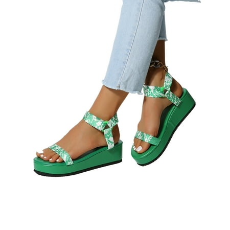 Woobling Women Anti Slip Ankle Strap Wedge Sandals Work Comfy Retro Shoes Party Magic Tape Platform Sandal
Woobling Women Anti Slip Ankle Strap Wedge Sandals Work Comfy Retro Shoes Party Magic Tape Platform Sandal