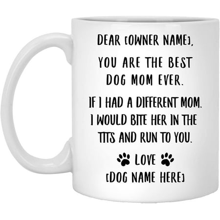 Best Dog Mom Mug Personalized Funny Birthday for Dogs Lovers Pup Owners Christmas 2022 Gifts White Ceramic 11 Oz
Best Dog Mom Mug Personalized Funny Birthday for Dogs Lovers Pup Owners Christmas 2022 Gifts White Ceramic 11 Oz