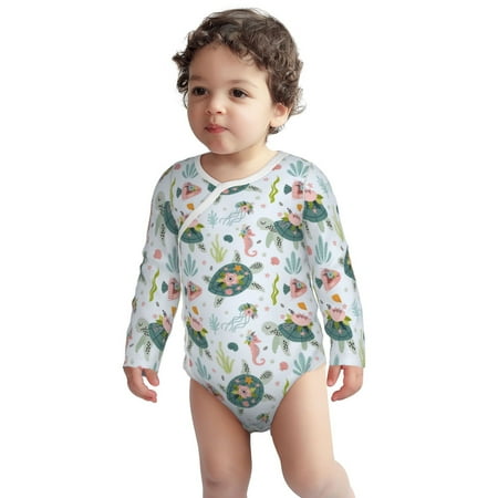 Haiem Turtle and Sea Life Printed Unisex-Baby Long Sleeve Onesies Bodysuits Unisex Babies Snap-Up Rompers-2 Years
Haiem Turtle and Sea Life Printed Unisex-Baby Long Sleeve Onesies Bodysuits Unisex Babies Snap-Up Rompers-2 Years