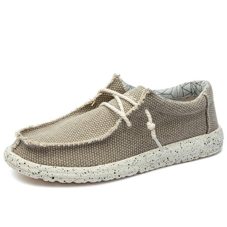 Men s Classic Canvas Casual Loafer Shoes Slip On Breathable Lightweight Sport Sneakers For Spring Summer Running Walking
