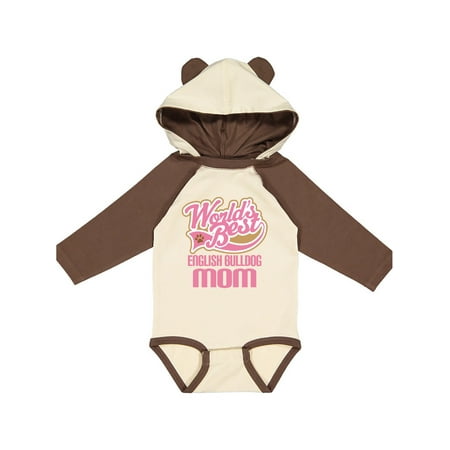 Inktastic English Bulldog Mom (Dog Breed) Gift Baby Girl Long Sleeve Bodysuit