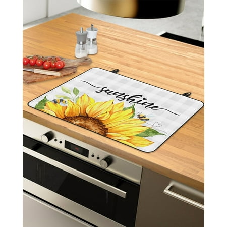 Sunflower Stove Top Covers for Electric Stove Heat Insulation Fireproof Glass Cooktop Cover Counter Top Glass Stove Cover for Prevent Scratches 24 x21 Spring Floral Summer Botanical Grey Plaid
Sunflower Stove Top Covers for Electric Stove Heat Insulation Fireproof Glass Cooktop Cover Counter Top Glass Stove Cover for Prevent Scratches 24 x21 Spring Floral Summer Botanical Grey Plaid