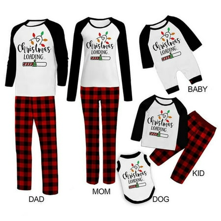 Christmas Family Matching Pajamas Set Letter Print Top Elastic Waist Long Pants Xmas Sleepwear Sets
Christmas Family Matching Pajamas Set Letter Print Top Elastic Waist Long Pants Xmas Sleepwear Sets
