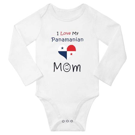 I Love My Panamanian Mom Baby Long Slevve Bodysuit Romper (White 18-24 Months)
I Love My Panamanian Mom Baby Long Slevve Bodysuit Romper (White 18-24 Months)