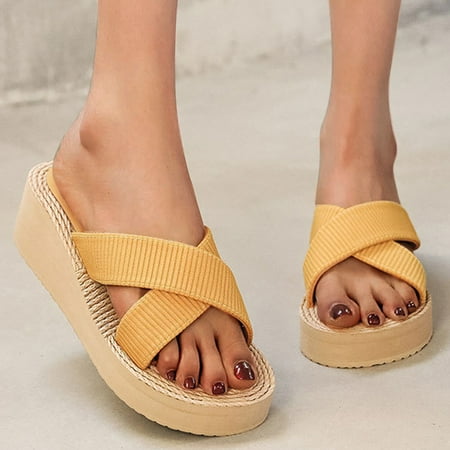 FZM Women shoes Fashion Spring Summer Casual High Heel Sandals Beach Wedge Slippers
FZM Women shoes Fashion Spring Summer Casual High Heel Sandals Beach Wedge Slippers