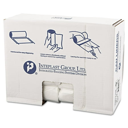 Inteplast Group High-Density Can Liners Clear 30 Gallon 20 count