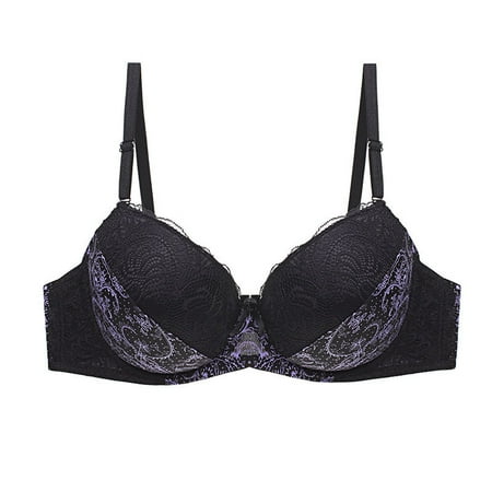 Adjusted Straps Bra Lace Padded Lingerie Bra Women Underwear Plus-Size Bra Underwire Bralette(Black 40bc)
Adjusted Straps Bra Lace Padded Lingerie Bra Women Underwear Plus-Size Bra Underwire Bralette(Black 40bc)