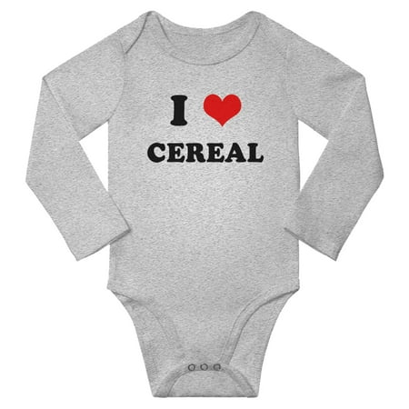 I Heart Cereal Love Food Cute Baby Long Rompers Baby Long Clothes (Gray 6-12 Months)
I Heart Cereal Love Food Cute Baby Long Rompers Baby Long Clothes (Gray 6-12 Months)