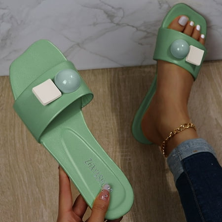 〖Yilirongyumm〗 Green 38 Sandals Women Ladies Summer Fashion Color Flat Comfortable Non Slip Beach Shoes Slippers
〖Yilirongyumm〗 Green 38 Sandals Women Ladies Summer Fashion Color Flat Comfortable Non Slip Beach Shoes Slippers