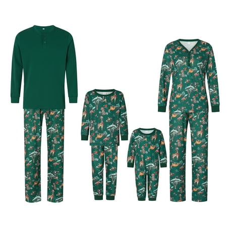 Family Matching Christmas Pajamas Baby Romper/Animal Pattern Long Sleeve Tops and Pants Sleepwear Set
Family Matching Christmas Pajamas Baby Romper/Animal Pattern Long Sleeve Tops and Pants Sleepwear Set