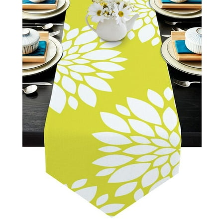 UMMH Grey And Yellow Tablecloths Decoration Wedding Vintage Party Long Table Runner Stain Resistant Picnic Dinner Dresser
UMMH Grey And Yellow Tablecloths Decoration Wedding Vintage Party Long Table Runner Stain Resistant Picnic Dinner Dresser