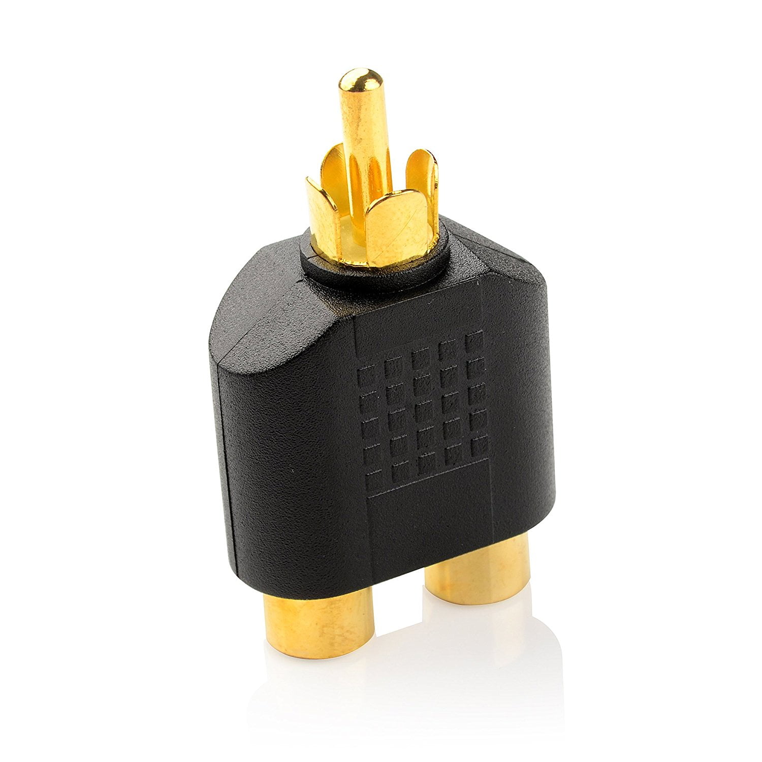 Gold Plated Rca Male To Female Split Adapter Pack Walmart