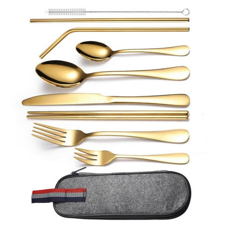 Fovolat Travel Silverware Set Reusable Stainless Steel Travel Silverware Set Flatware Set 9 Pcs Portable Cutlery Eating Utensils For Lunch Boxes Workplace Camping School Dishwasher Safe. reasonable
Fovolat Travel Silverware Set Reusable Stainless Steel Travel Silverware Set Flatware Set 9 Pcs Portable Cutlery Eating Utensils For Lunch Boxes Workplace Camping School Dishwasher Safe. reasonable