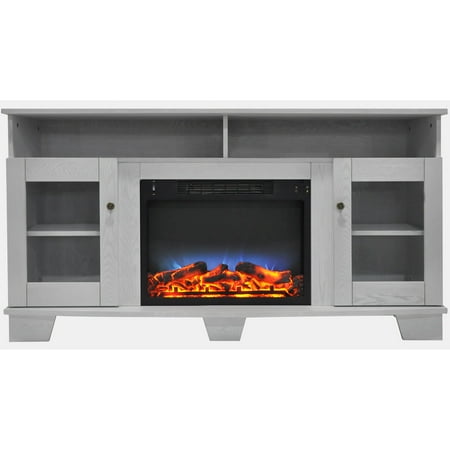 Cambridge Savona 59 Electric Multi-Color LED Fireplace with Log Insert | TV Stand | Remote | For Rooms up to 210 Sq.Ft | White Mantel | Adjustable Heat Settings | Storage | Timer
Cambridge Savona 59 Electric Multi-Color LED Fireplace with Log Insert | TV Stand | Remote | For Rooms up to 210 Sq.Ft | White Mantel | Adjustable Heat Settings | Storage | Timer