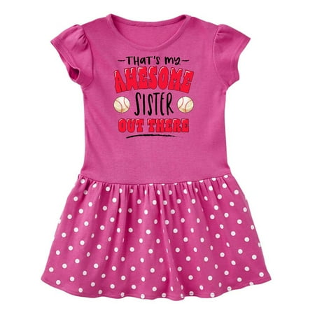 Inktastic That s My Awesome Sister Out There with Baseballs Gift Baby Girl Dress
Inktastic That s My Awesome Sister Out There with Baseballs Gift Baby Girl Dress