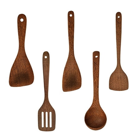 5Pcs Wooden Kitchen Utensils Set Acacia Wood Kitchen Utensils Spoons Spatula Cooking Utensils Premium Set with Spoon and Slotted Spatula and Turner Spatula and Rice Scoop and Spatula Paddle
5Pcs Wooden Kitchen Utensils Set Acacia Wood Kitchen Utensils Spoons Spatula Cooking Utensils Premium Set with Spoon and Slotted Spatula and Turner Spatula and Rice Scoop and Spatula Paddle
