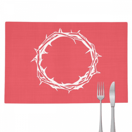 Crown Thorns Innocent Savior Sacred Placemat Pad Kitchen Woven Heat Resistant Cushion Rectangle
Crown Thorns Innocent Savior Sacred Placemat Pad Kitchen Woven Heat Resistant Cushion Rectangle