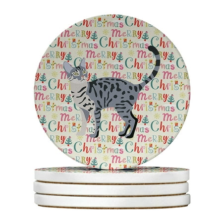 California Spangled #1 Cat Christmas Large Sandstone Coasters Pack of 4 4 in x 4 in
California Spangled #1 Cat Christmas Large Sandstone Coasters Pack of 4 4 in x 4 in