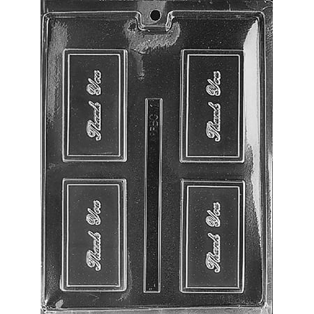 Candyland Crafts Thank You Chocolate Candy Food Safe Plastic with Durable and Reusable Mold | BC001 - (3 Pack)
Candyland Crafts Thank You Chocolate Candy Food Safe Plastic with Durable and Reusable Mold | BC001 - (3 Pack)