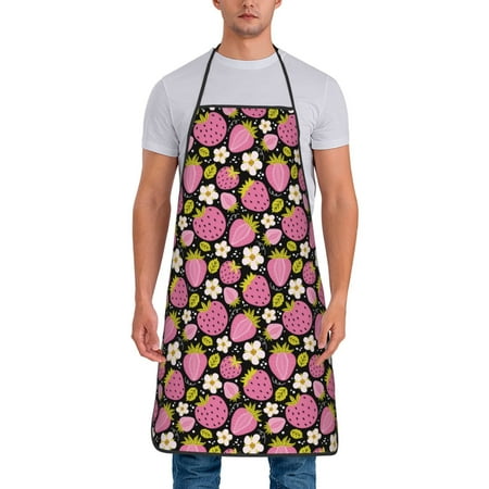 Aprons for Men Women - pale pink strawberry Cooking Kitchen Apron Chef Apron Waterproof Apron for Painting Pottery Baking BBQ Gardening Salon Gift For women Men
Aprons for Men Women - pale pink strawberry Cooking Kitchen Apron Chef Apron Waterproof Apron for Painting Pottery Baking BBQ Gardening Salon Gift For women Men