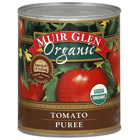 Organic Diced Tomatoes - Muir Glen Organic Tomato Puree, 28 oz (Pack of 12)