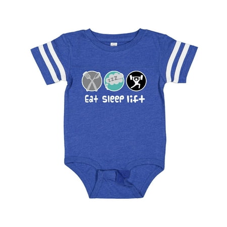 Inktastic Weightlifting Eat Sleep Lift Sports Gift Baby Boy Bodysuit