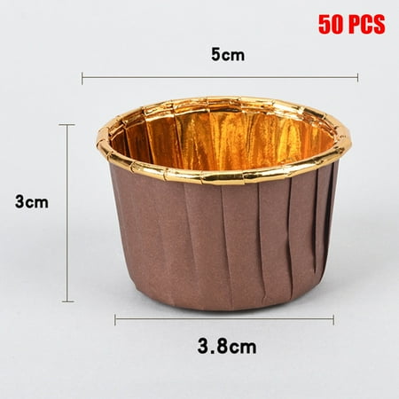 50pcs Aluminum Foil Cupcake Paper Cupcake Liner Baking Cups Muffin Cupcake Paper Cups New
50pcs Aluminum Foil Cupcake Paper Cupcake Liner Baking Cups Muffin Cupcake Paper Cups New