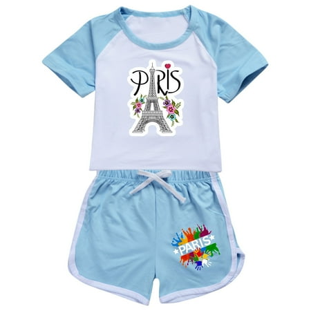 Boys and Girls French Tower Tourism Commemorative Print Color Block Sleeves T Shirt Shorts Casual Clothing Set 2 Girls Baby Outfits Baby Girl Clothes Bundles Big Clothes New Baby Set Snow Clothes Set
Boys and Girls French Tower Tourism Commemorative Print Color Block Sleeves T Shirt Shorts Casual Clothing Set 2 Girls Baby Outfits Baby Girl Clothes Bundles Big Clothes New Baby Set Snow Clothes Set