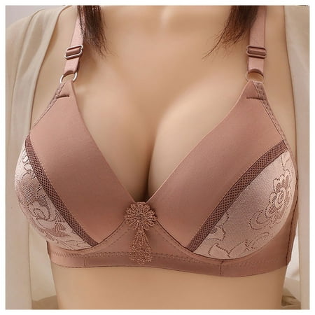 Womens Everyday Bras Clearance Plus Size Lace Bib Pants Coverall Gathering Thin Steel Ring Free Lingerie Backless Body Shaper Bra Brown 40C
Womens Everyday Bras Clearance Plus Size Lace Bib Pants Coverall Gathering Thin Steel Ring Free Lingerie Backless Body Shaper Bra Brown 40C