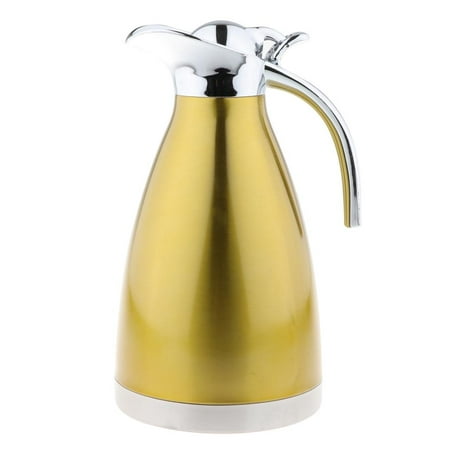 1.5L Stainless Steel Thermal Coffee Carafe / Vacuum Jug Bottle / Retention - Golden
1.5L Stainless Steel Thermal Coffee Carafe / Vacuum Jug Bottle / Retention - Golden