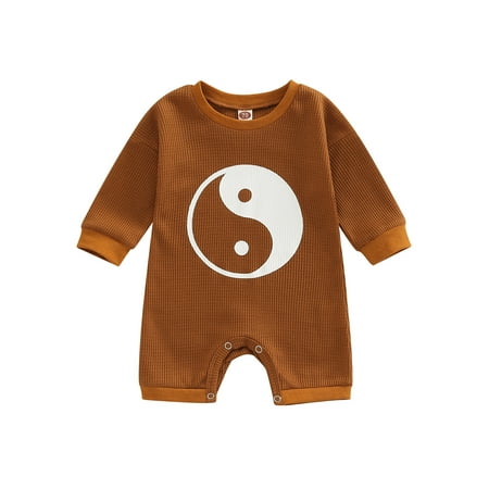 Musuos Baby Girl Boy Rompers Tai Chi Print Waffle Long Sleeve Jumpsuit for Newborn Toddler Girl Boy
Musuos Baby Girl Boy Rompers Tai Chi Print Waffle Long Sleeve Jumpsuit for Newborn Toddler Girl Boy