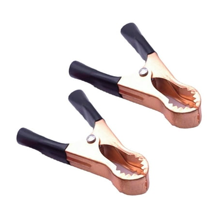 2pcs 50A copper-plated crocodile clips power line clip security test clip 80mm